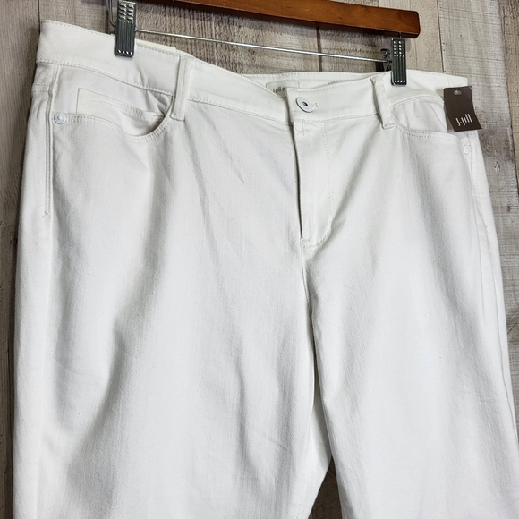 J.Jill White Cropped Pants Size 16 Petite 16P - Picture 2 of 12